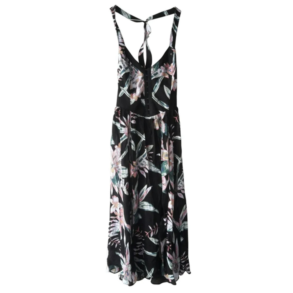 Urban Outfitters Kimchi Blue Black Floral Dress Size 6